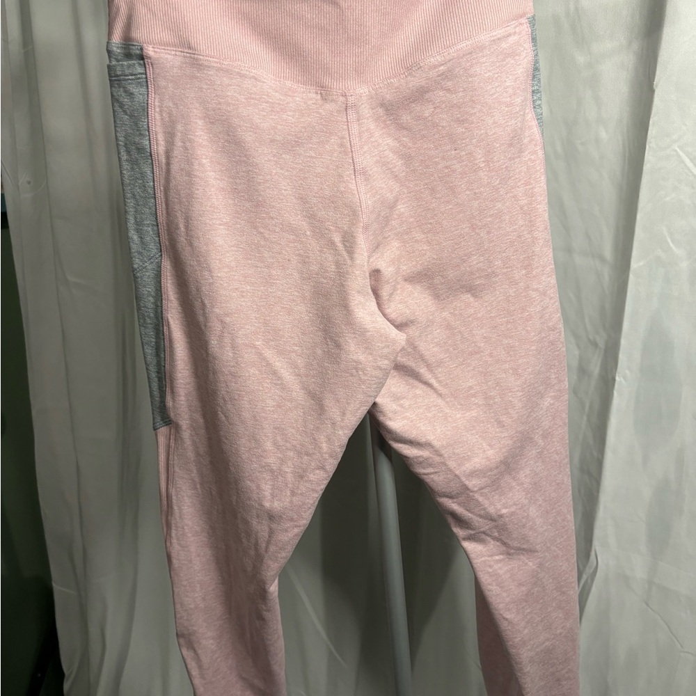 PINK Victoria's Secret Pink and Gray High-Waisted Leggings